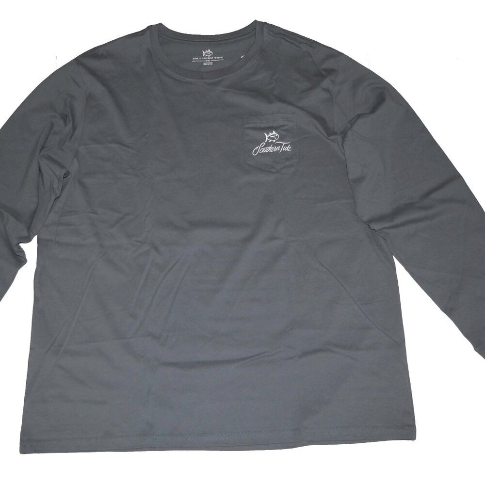 NWT Southern Tide Skipjack L/S Pocket Reelin Red Fish Tee Shirt XXL